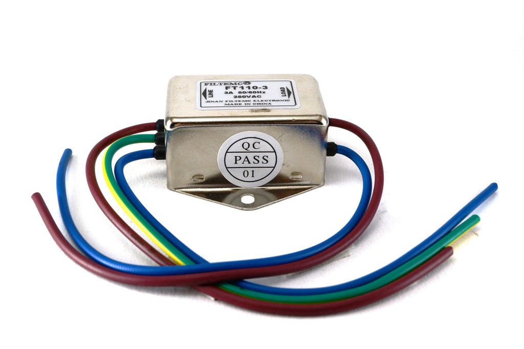 FILTRO DE LINEA 3A 250V CON CABLES