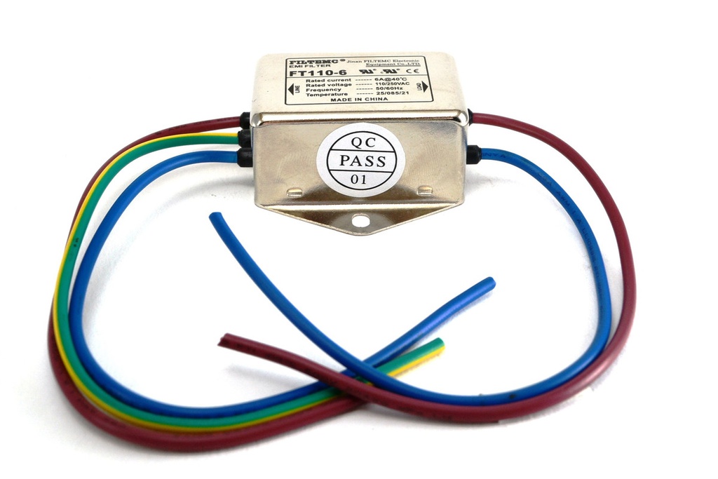 FILTRO DE LINEA 6Amp 250V CON CABLES