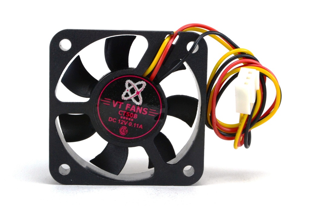 FAN 50x50x10mm 12VDC C/BUJE 3 CABLES