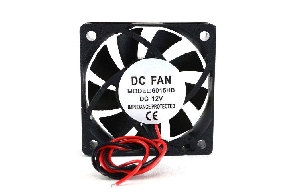 FAN 60x60x15mm 12VDC C/DOBLE RULEMAN 2 CABLES