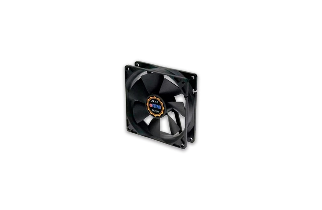 FAN DE ALUMINIO 60x60x25mm 12V C/RULEMAN 3 CABLES