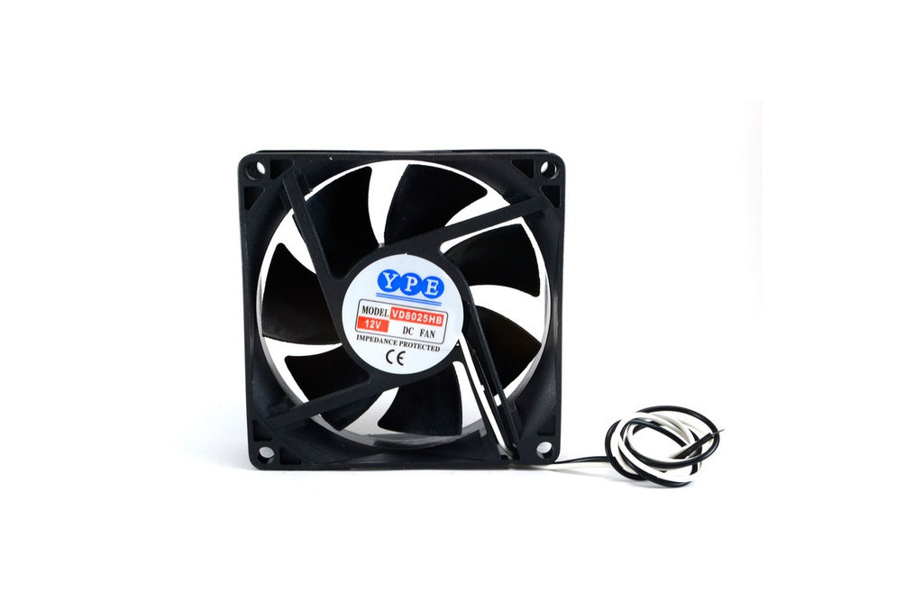 FAN 80x80x25 12VDC BUJE