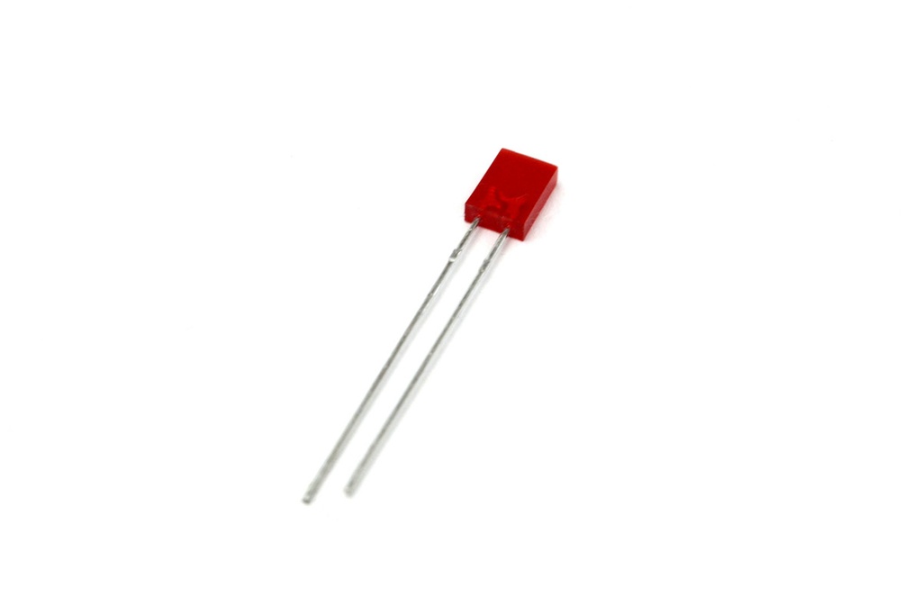 LED RECTANGULAR 2x5mm ROJO