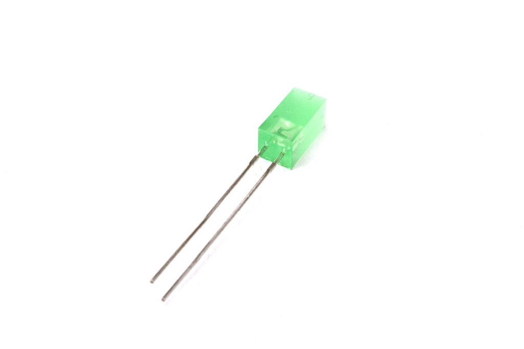 LED CUADRADO 5x5mm VERDE DIFUSO