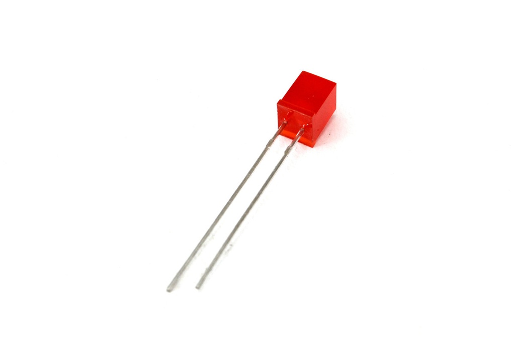 LED CUADRADO 5x5mm ROJO DIFUSO