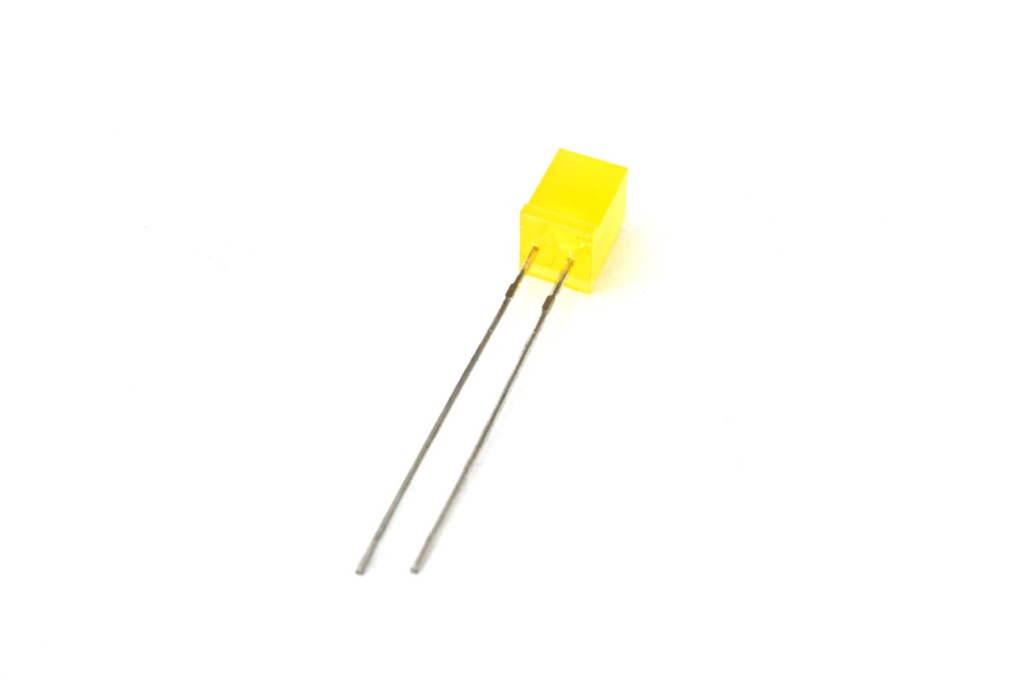 LED CUADRADO 5x5mm AMARILLO DIFUSO