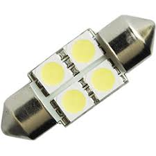 LAMPARA BLANCA 10x31mm TUBO 6 LED SMD