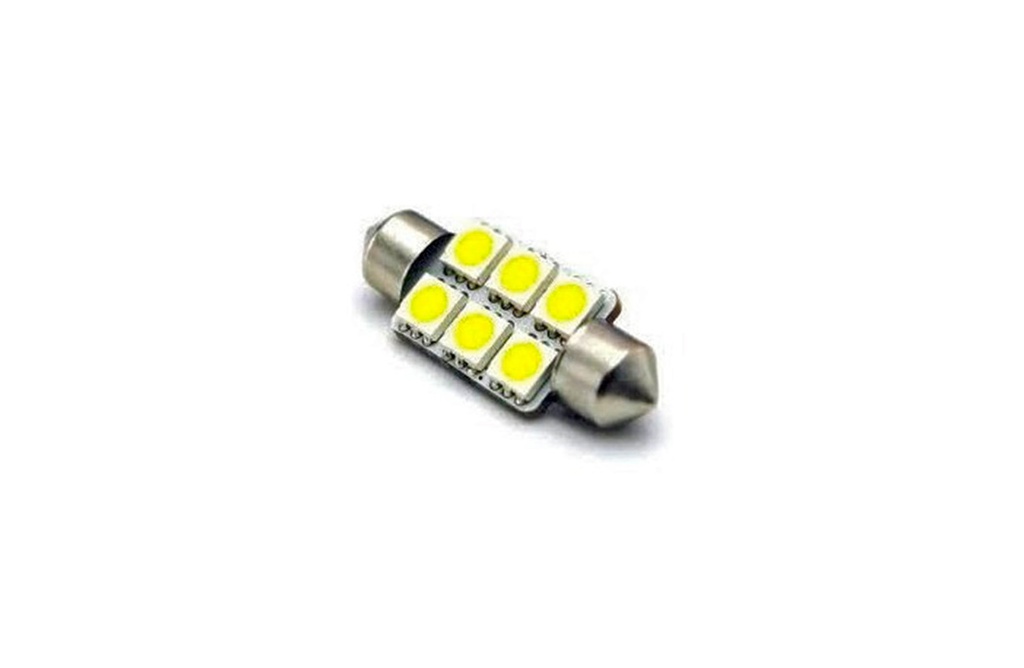 LAMPARA BLANCA 15x31mm C/6 LED SMD