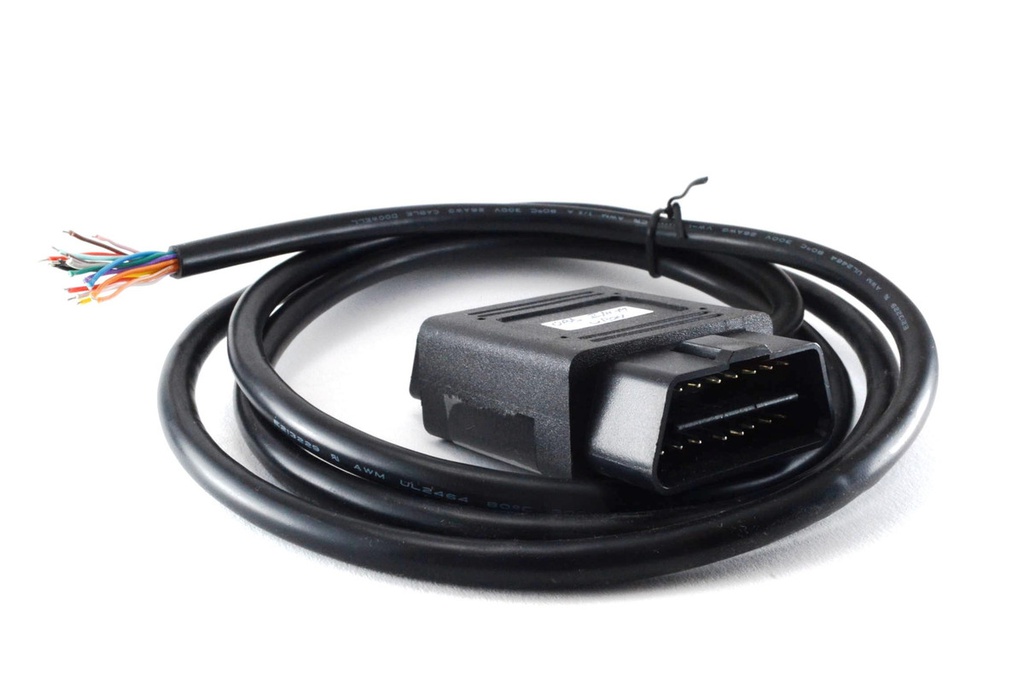 ADAPTADOR OBD2 MACHO/HEMBRA CON CABLE ABIERTO