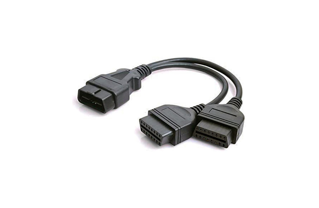CABLE OBD2 MACHO A 2 OBD2 HEMBRAS (30cm)