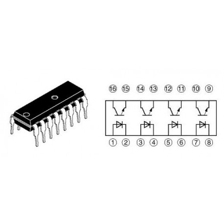 OPTO TRANSISTOR CUADRUPLE