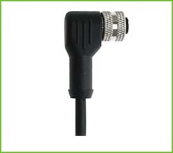 CONECTOR CIRCULAR M12 HEMBRA 3 VIAS 90° C/CABLE