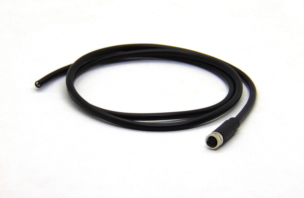 CONECTOR CIRCULAR M12 HEMBRA 8 VIAS RECTO C/CABLE