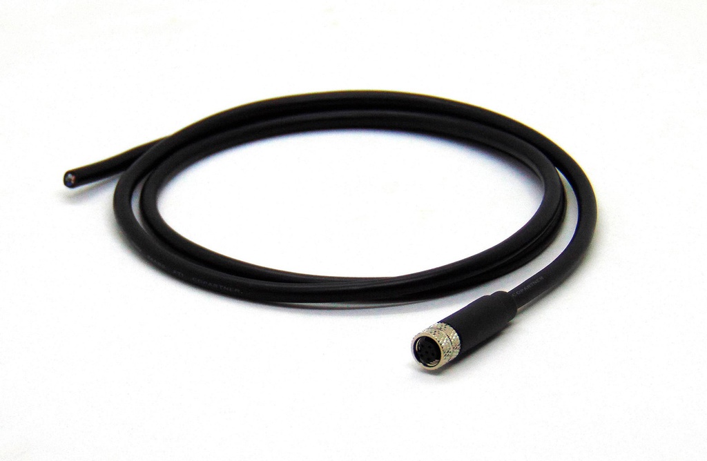 CONECTOR CIRCULAR M8 HEMBRA 8 VIAS RECTO C/CABLE