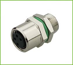 CONECTOR CIRCULAR M8 HEMBRA 4 VIAS P/PANEL