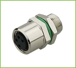 CONECTOR CIRCULAR M8 HEMBRA 4 VIAS P/PANEL