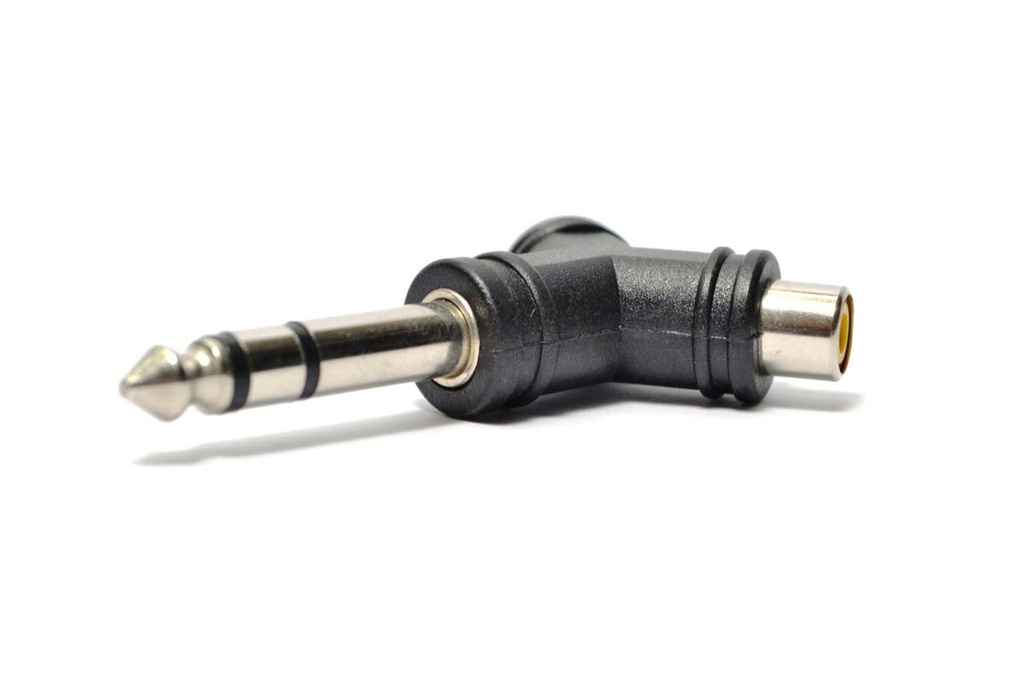 ADAPTADOR PLUG STEREO 6.3mm A 2 RCA HEMBRAS