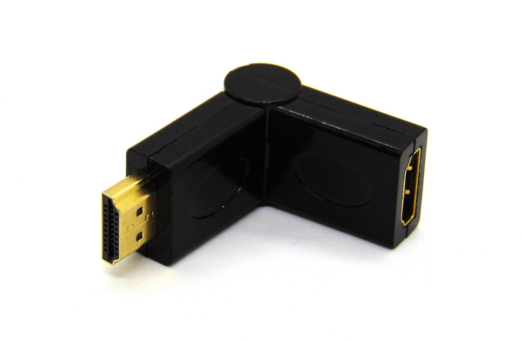 ADAPTADOR HDMI MACHO A HEMBRA CON ROTACION