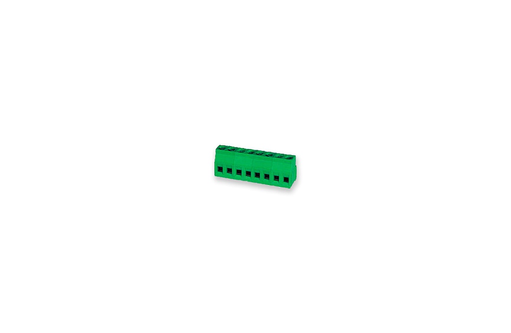 BORNERA NEGRA P/IMPRESO 2 VIAS PASO 5.08mm