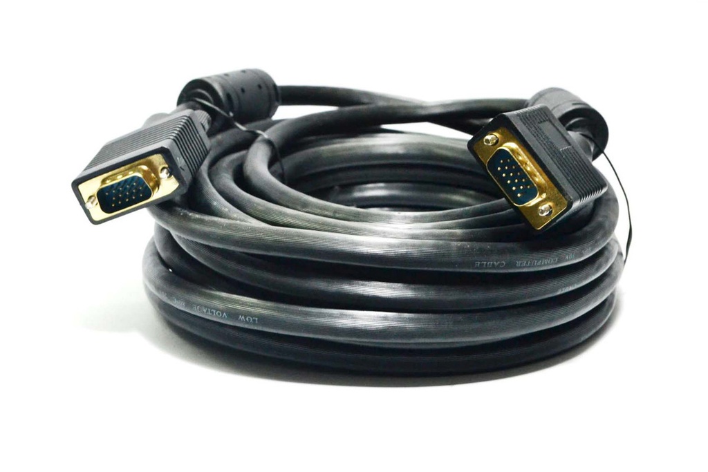 CABLE 8mts DB15M-DB15M P/VGA C/FILTRO