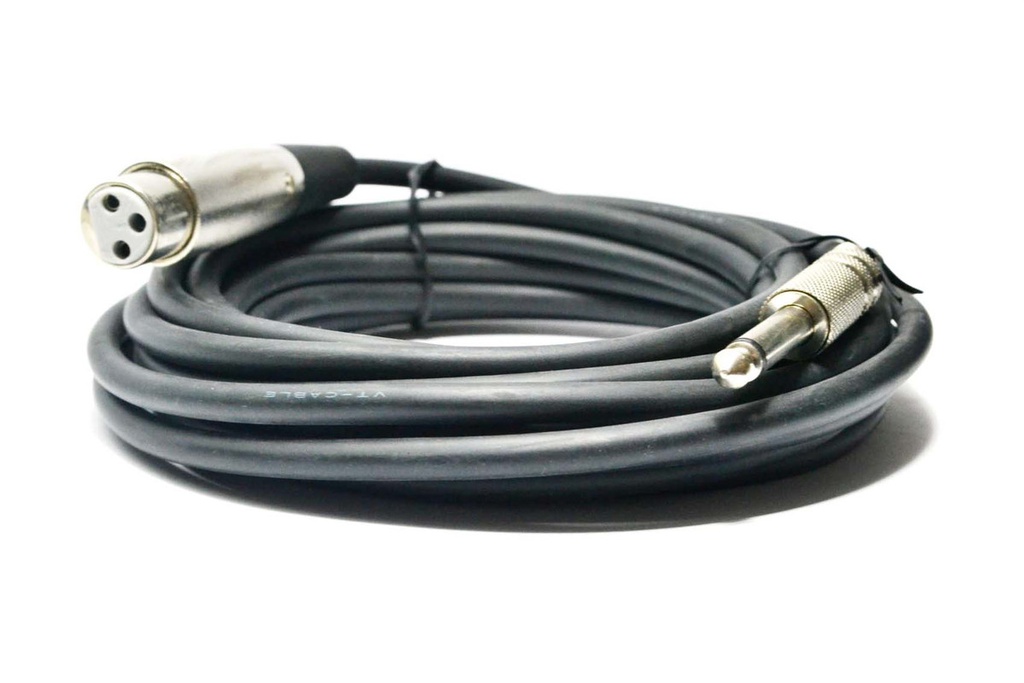 CABLE PLUG 6.5mm/CANON HEMBRA 5Mts