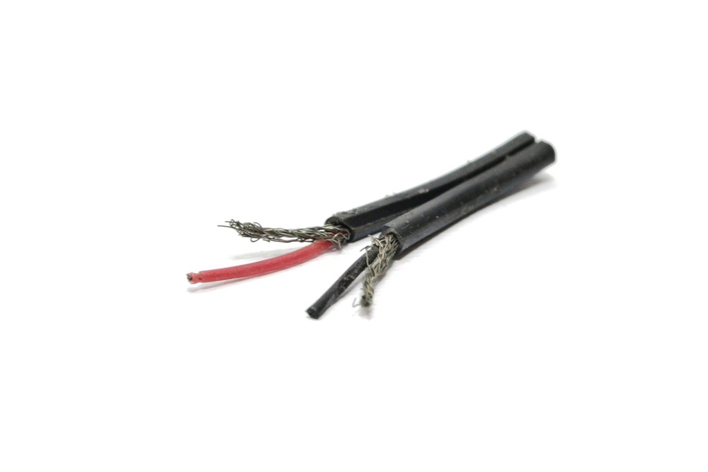 CABLE MALLADO STEREO 2x0.16 NEGRO