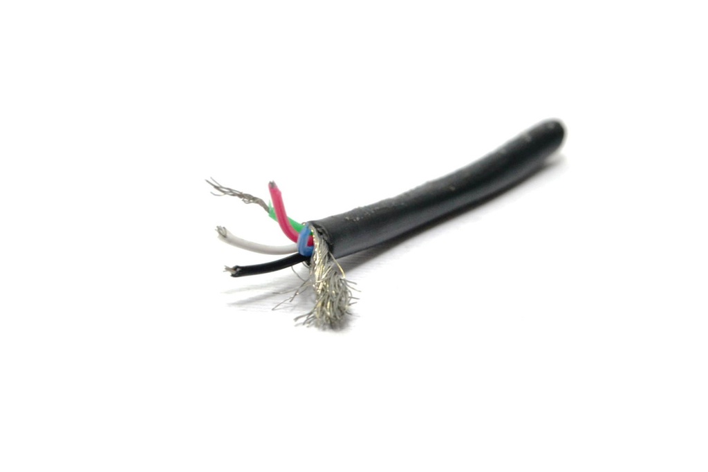 CABLE MALLADO 5x0.125 NEGRO