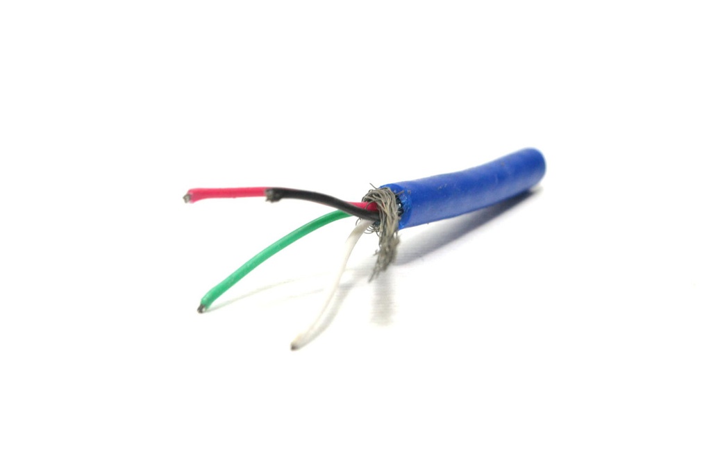 CABLE BLINDADO 4x0.11mm FLEXIBLE AZUL