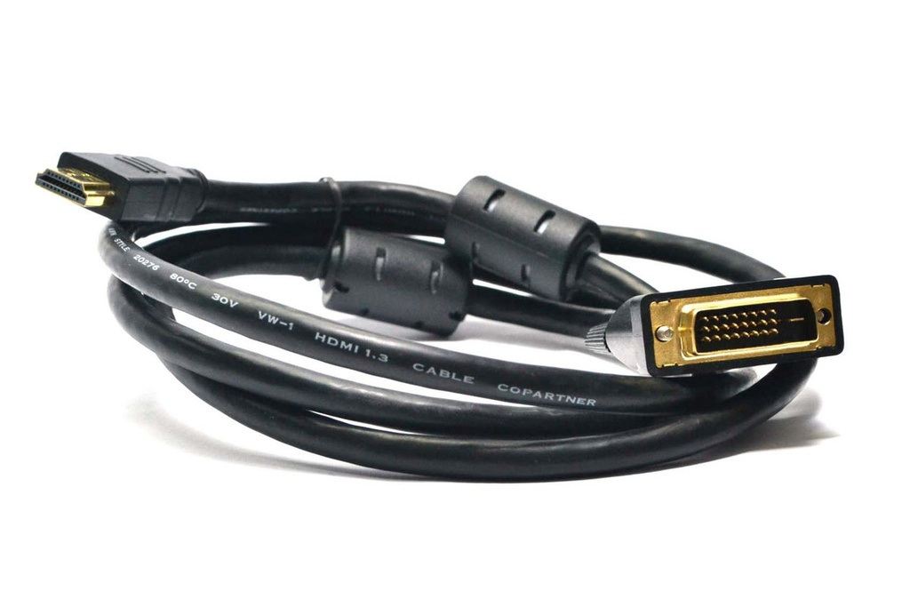 CABLE HDMI MACHO A DVI MACHO 1.5Mts