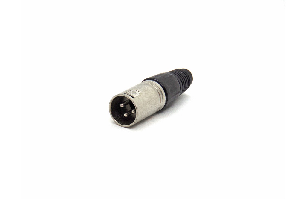 CANON MACHO C/PRENSA CABLE 3 PATAS