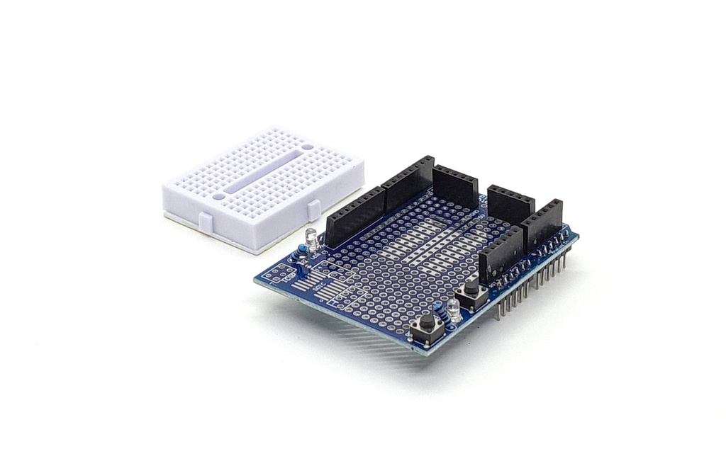 PLACA DE EXPANSION PARA ARDUINO CON PROTOBOARD