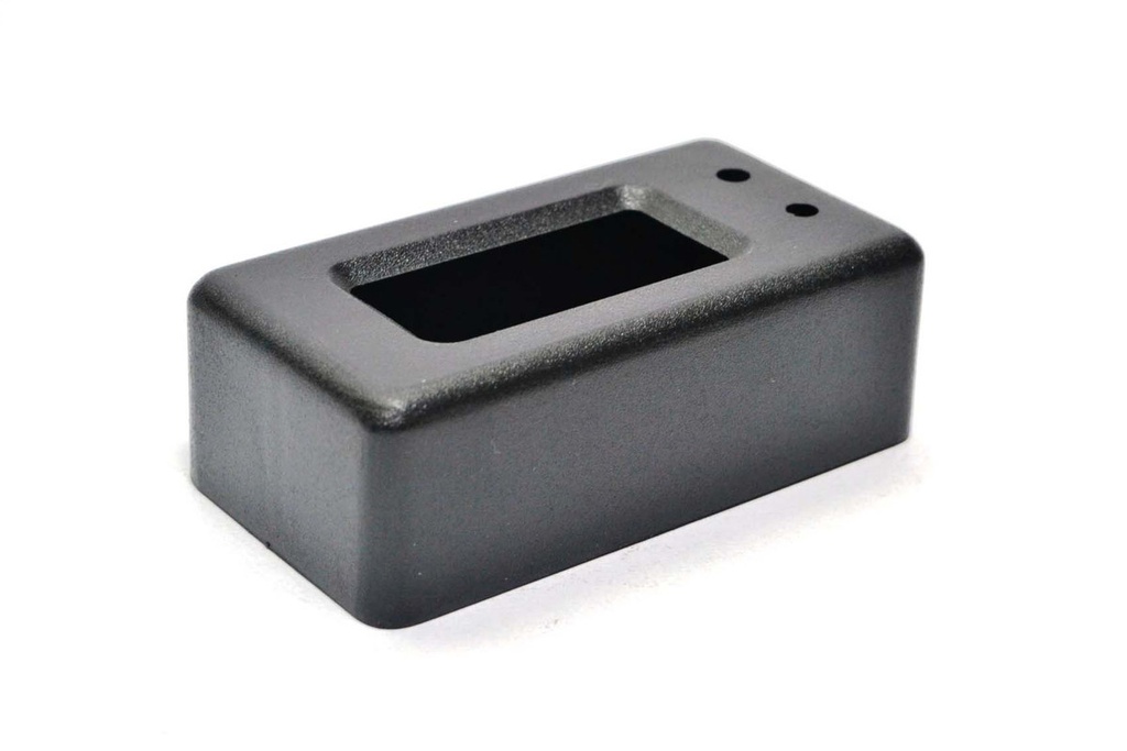 CAJA PLASTICA NEGRA PARA DISPLAY