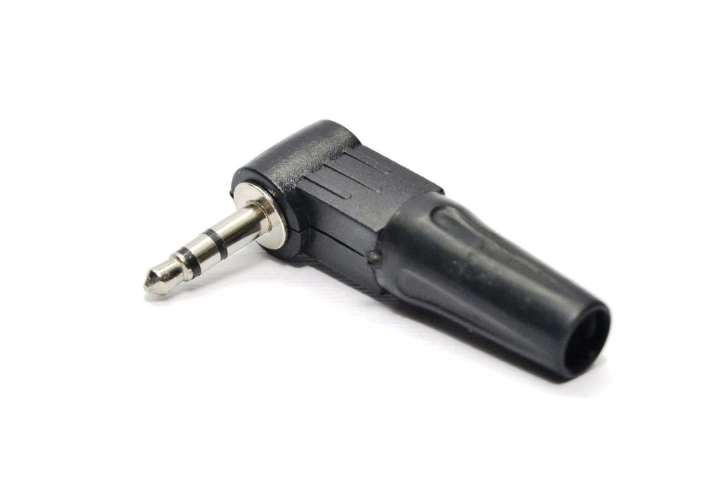 PLUG STEREO 3.5mm PLASTICO 90º