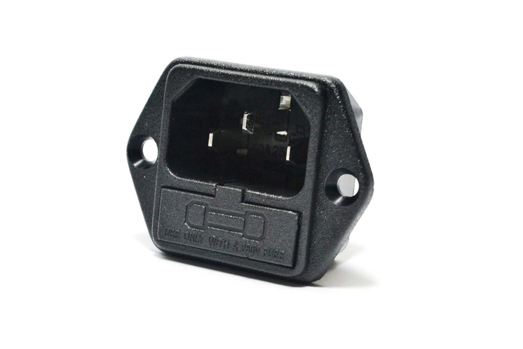 PORTAFUSE C/CONECTOR MACHO 220V