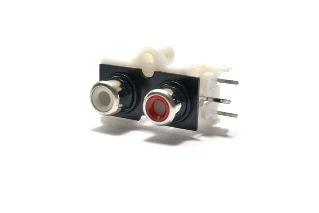 MODULO TERMINAL DOBLE RCA HEMBRA P/CHASIS