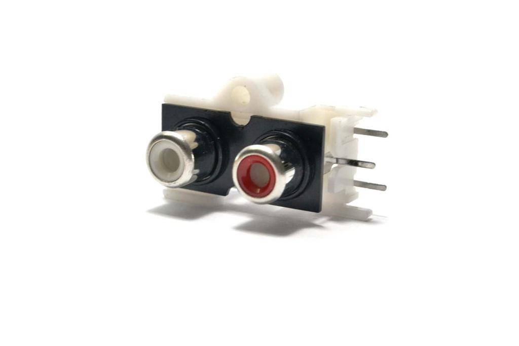 MODULO TERMINAL DOBLE RCA HEMBRA P/CHASIS