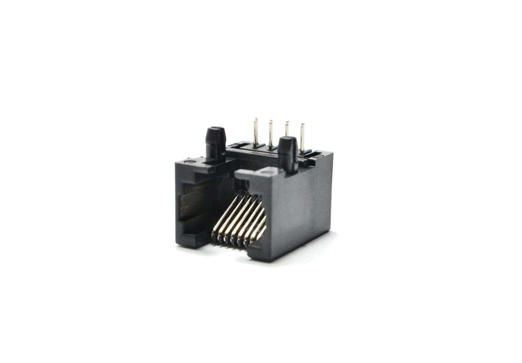 RJ45 HEMBRA 90º LARGO P/IMPRESO