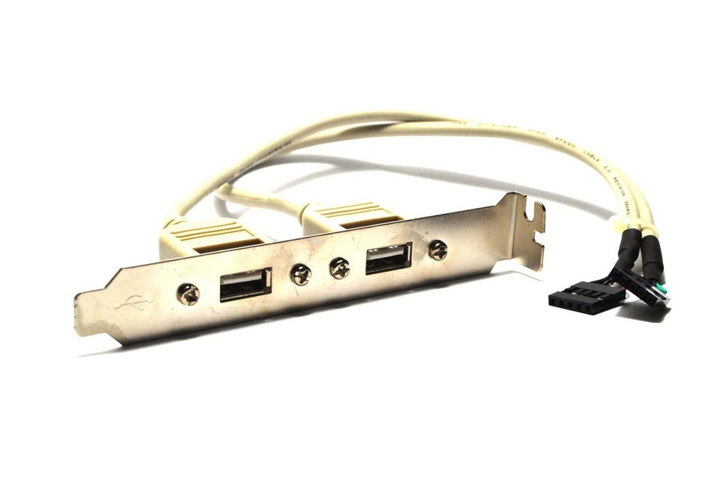 DOBLE USB TIPO A PARA PANEL DE PC (UN CONECTOR)