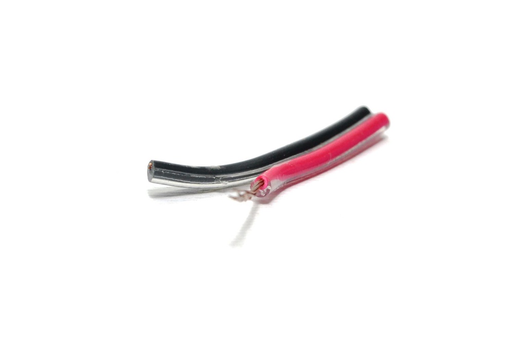 CABLE DE BAFLE 2x1mm ROJO Y NEGRO