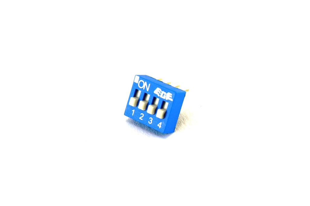 DIP SWITCH 4 POSICIONES DESLIZANTE