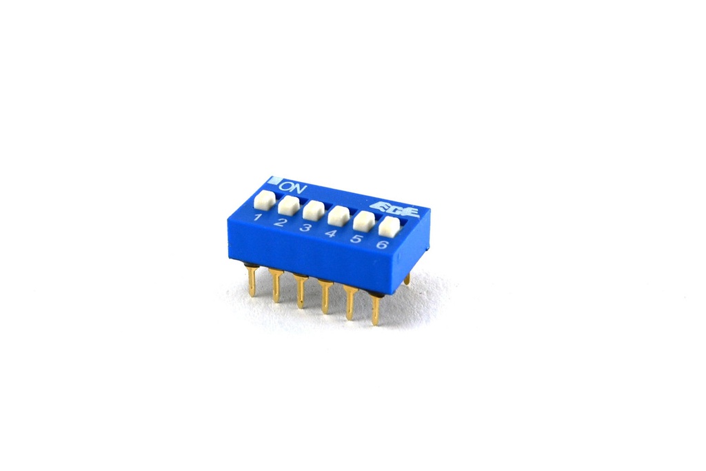 DIP SWITCH 6 POSICIONES DESLIZANTE