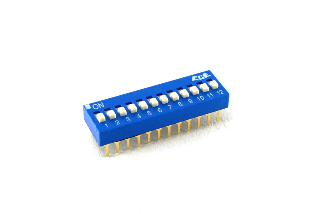 DIP SWITCH 12 POSICIONES DESLIZANTE