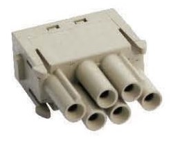 CONECTOR 6 VIAS HEMBRA 16A 830V P/CABLE