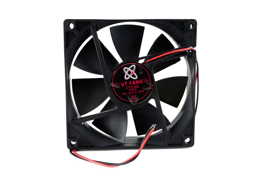 FAN 92x92x25 12VDC BUJE 2 CABLES