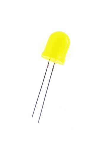 [L-10Y] LED 10mm AMARILLO DIFUSO