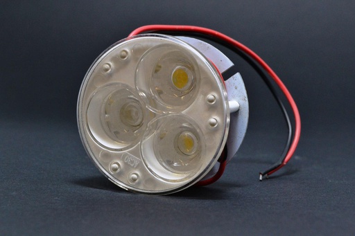 [L-MOD3PW-RE] MODULO 3 LED C/DISIPADOR Y LENTES BLANCO FRIO