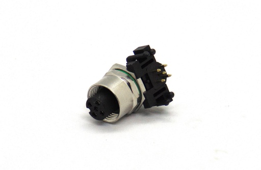 [SRM12A05PFFSF700] CONECTOR CIRCULAR M12 HEMBRA 5 VIAS P/IMPRESO