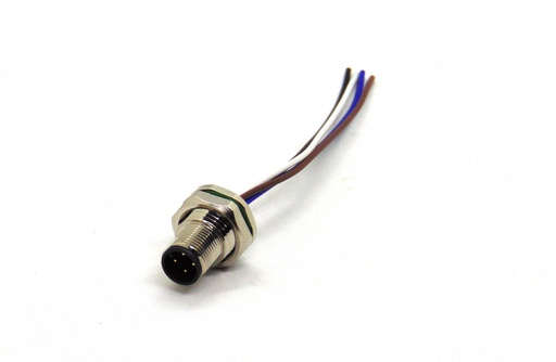 [SSM12A04PMMSF7A1] CONECTOR CIRCULAR M12 MACHO 4 VIAS P/PANEL