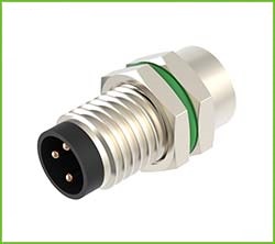 [SSM8A03PMMSF7001] CONECTOR CIRCULAR M8 MACHO 3 VIAS P/PANEL