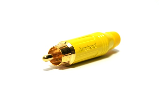 [AMPH-ACPR-YEL] RCA MACHO AMARILLO P/CABLE